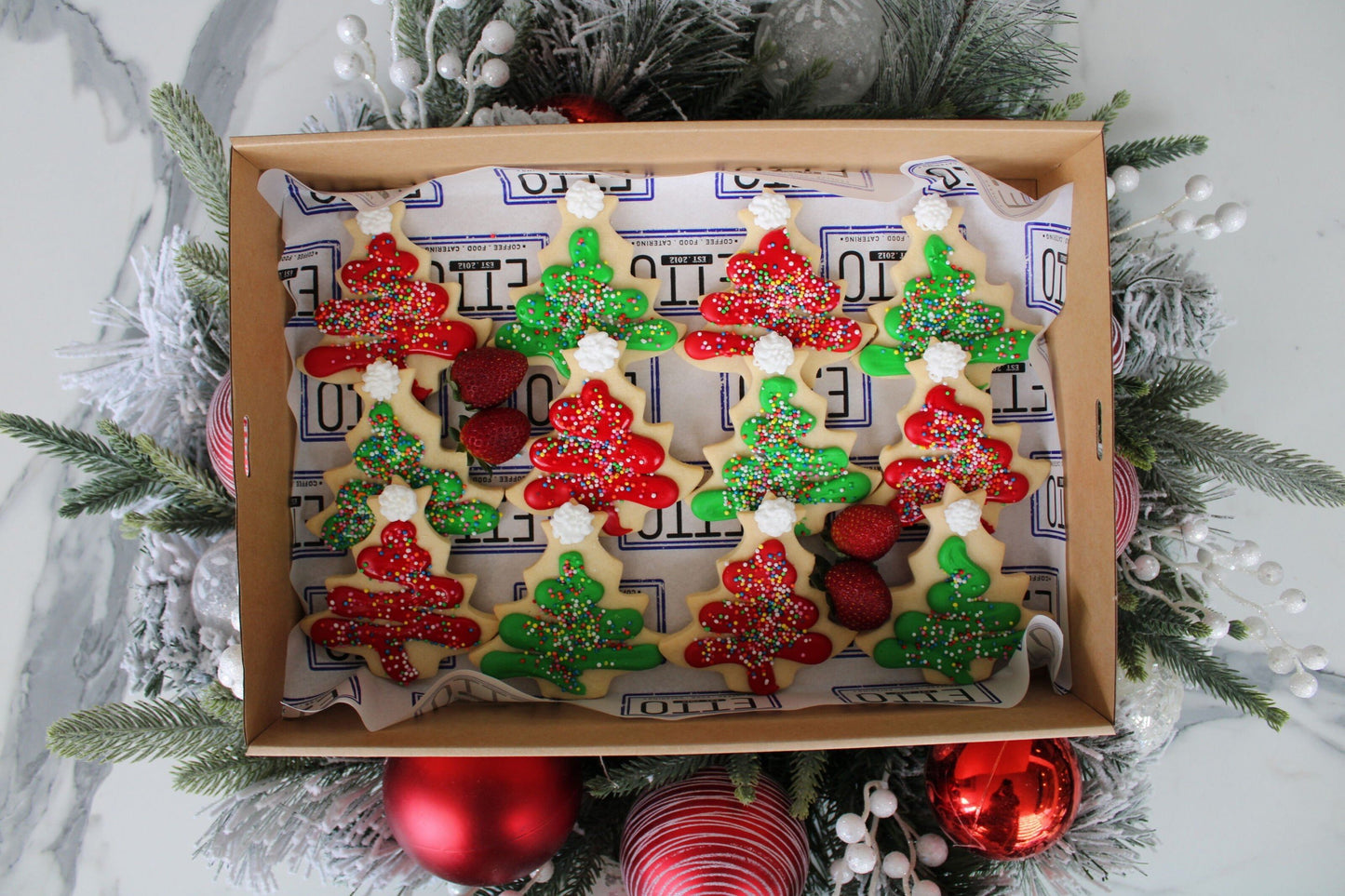 Christmas Tree Cookie Box