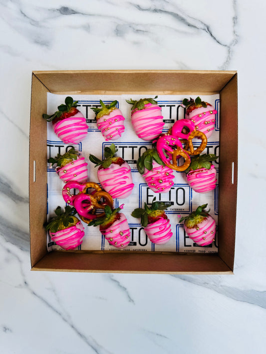 Pink Ribbon Day Chocolate Strawberries